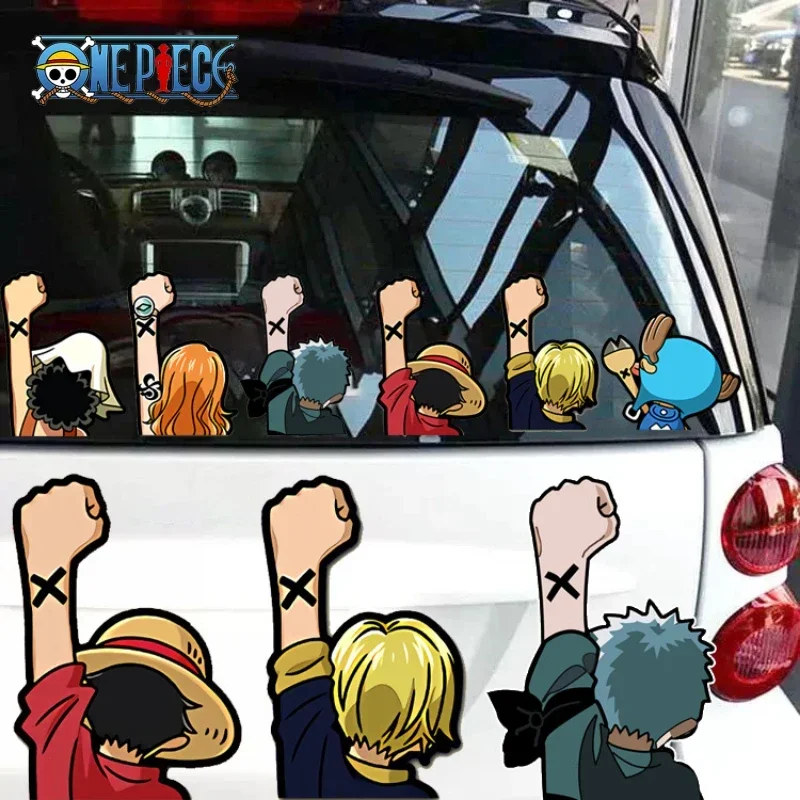 Model Kit Japanese - Stiker Mobil Anime One Piece Kartun