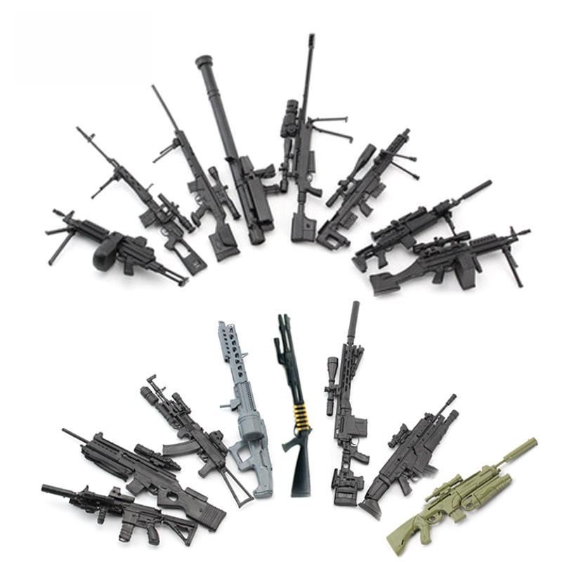 Model Kit Weapons - 1/6 Model Senjata Rakitan Senapan Mesin