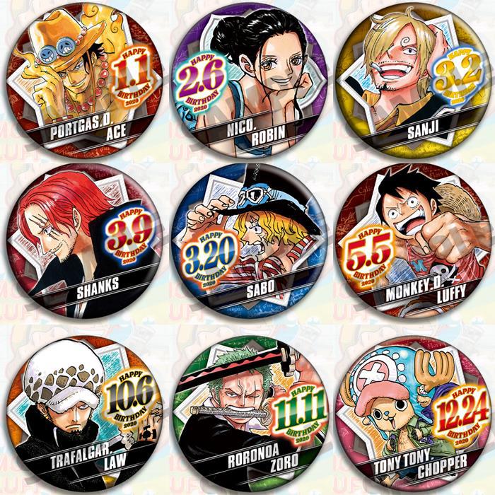 Model Kit One Piece Bandai - Set Lencana Anime One Piece Merchandise