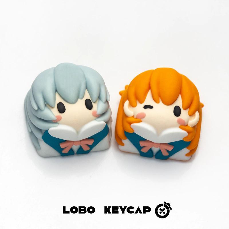 Model Kit Aoshima - Evangelion Keycap Anime Kawaii gadis versi