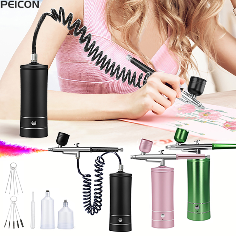 Model Kit Weapons - Lukisan Airbrush dengan kompresor, pistol semprot