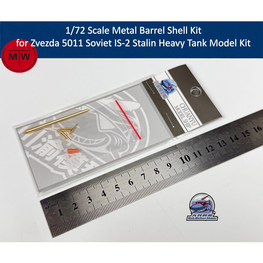 Model Kit Zvezda - Kit Cangkang Barel Logam Skala 1/72