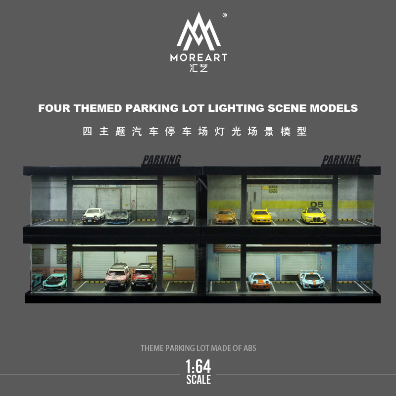 Model Kit Toy - 1:64 Model Kit Garasi Tempat Parkir