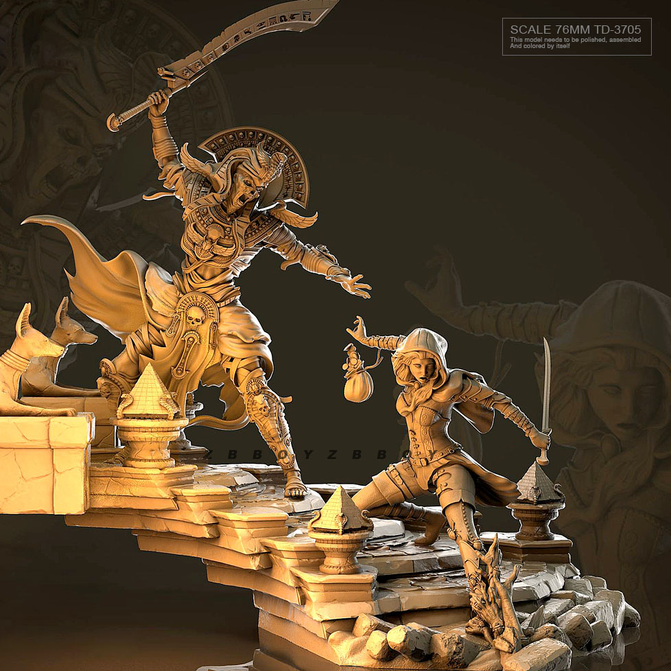 Model Kit Zvezda - 76Mm Resin Model Kit Gambar Berwarna