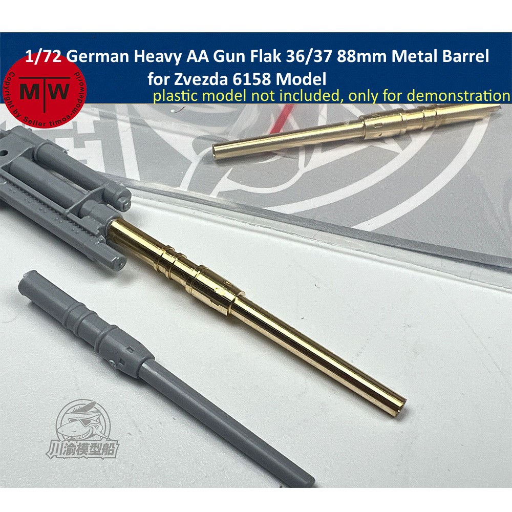 Model Kit Zvezda - Kit Selongsong Logam Senjata AA Berat