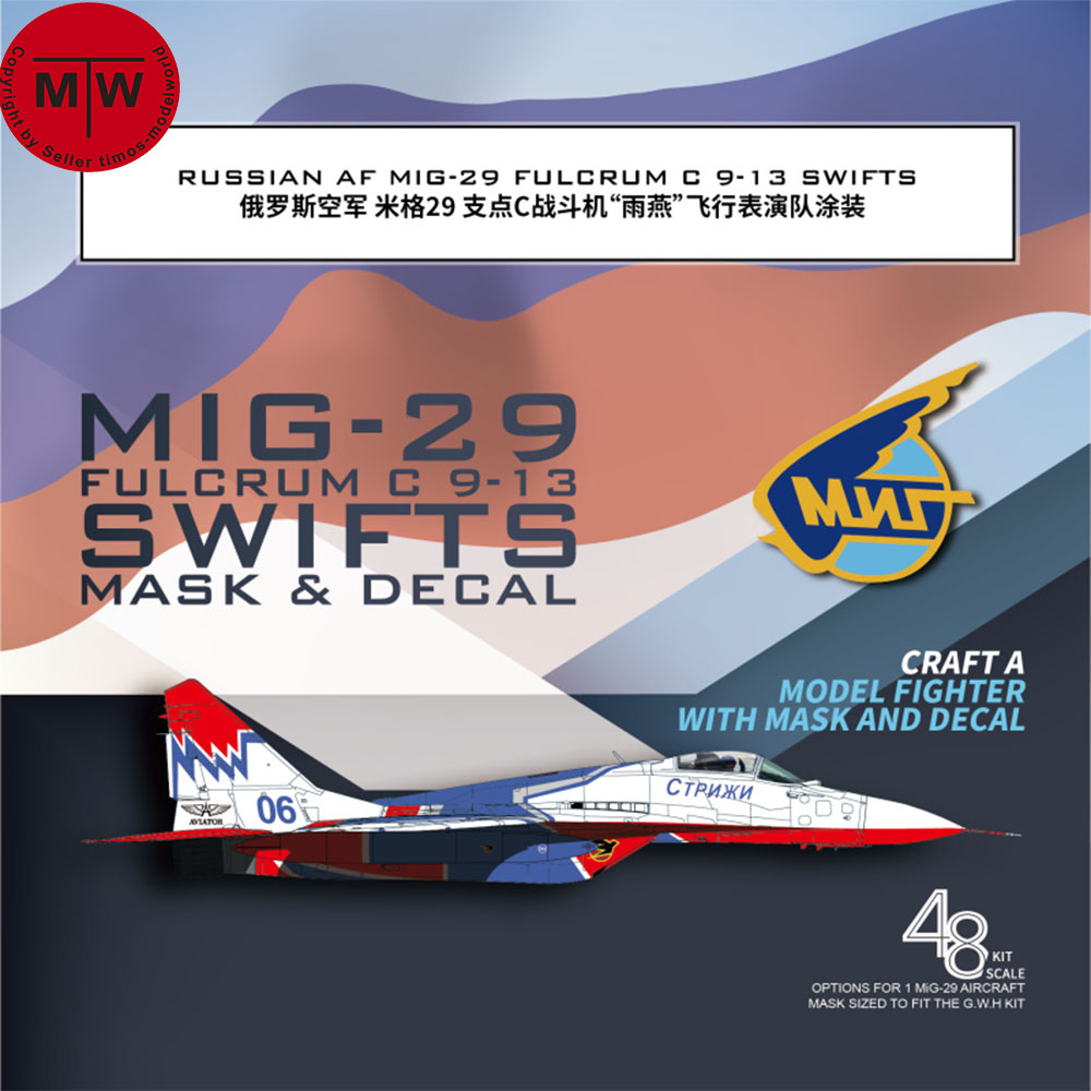 Model Kit Zvezda - Galaxy G48046/G72046 1/48 skala 1/72 Mig-29