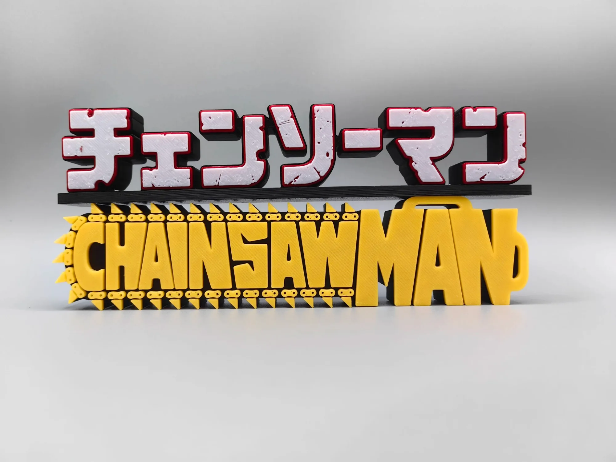 Papan Nama Boneka Model Logo 3 - Model Kit Chainsaw Man ulasan dan harga