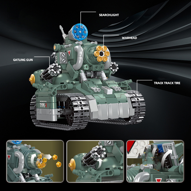 Mainan Tank Kendaraan Super-00 - Model Kit Metal Slug ulasan dan harga