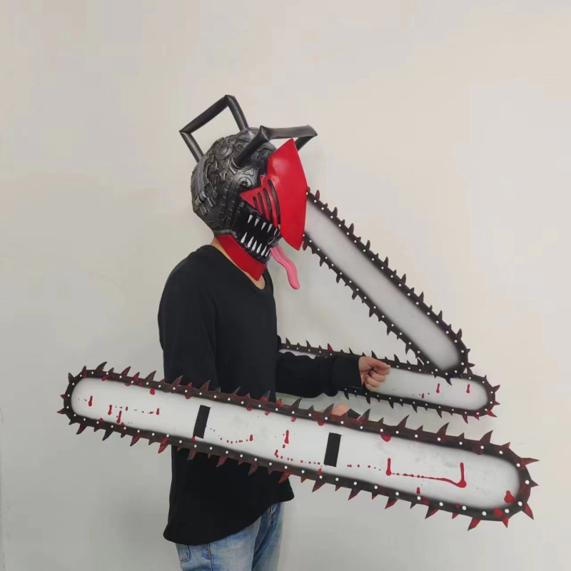 Helm Cosplay Anime Chainsaw Ma - Model Kit Chainsaw Man ulasan dan harga