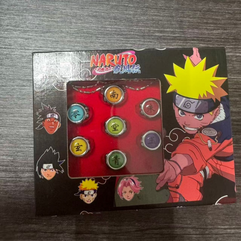 10 Buah/Set Cincin Logam Anime - Model Kit Naruto ulasan dan harga