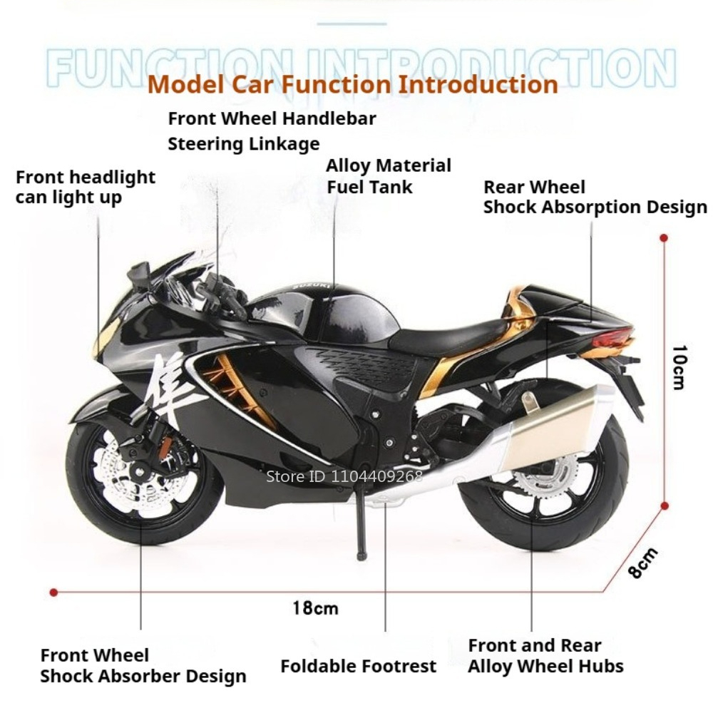 Model Motor Suzuki Hayabusa GS - Model Kit Aoshima ulasan dan harga