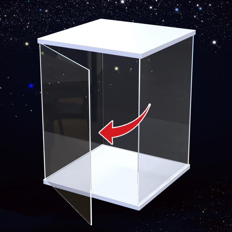 Kabinet Display Chevron putih  - Model Kit Display Case ulasan dan harga
