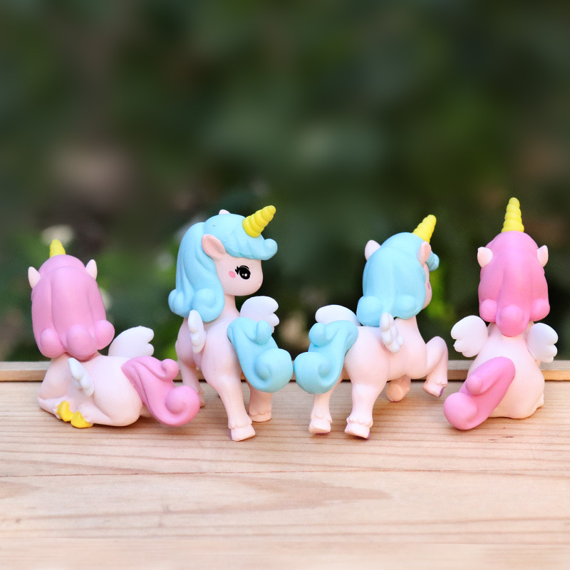 4 Buah/Set Anime Unicorn Versi - Model Kit Unicorn ulasan dan harga