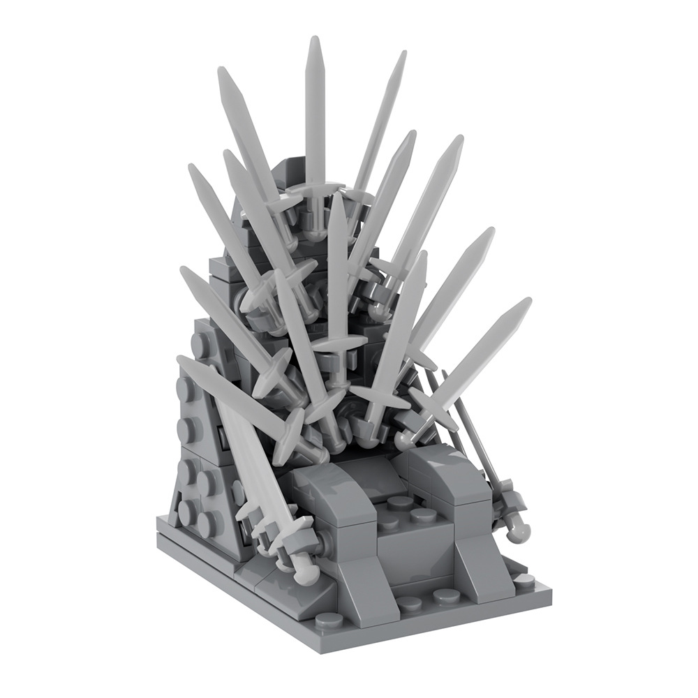 MOC besi takhta kursi pedang n - Model Kit Iron Sickle ulasan dan harga