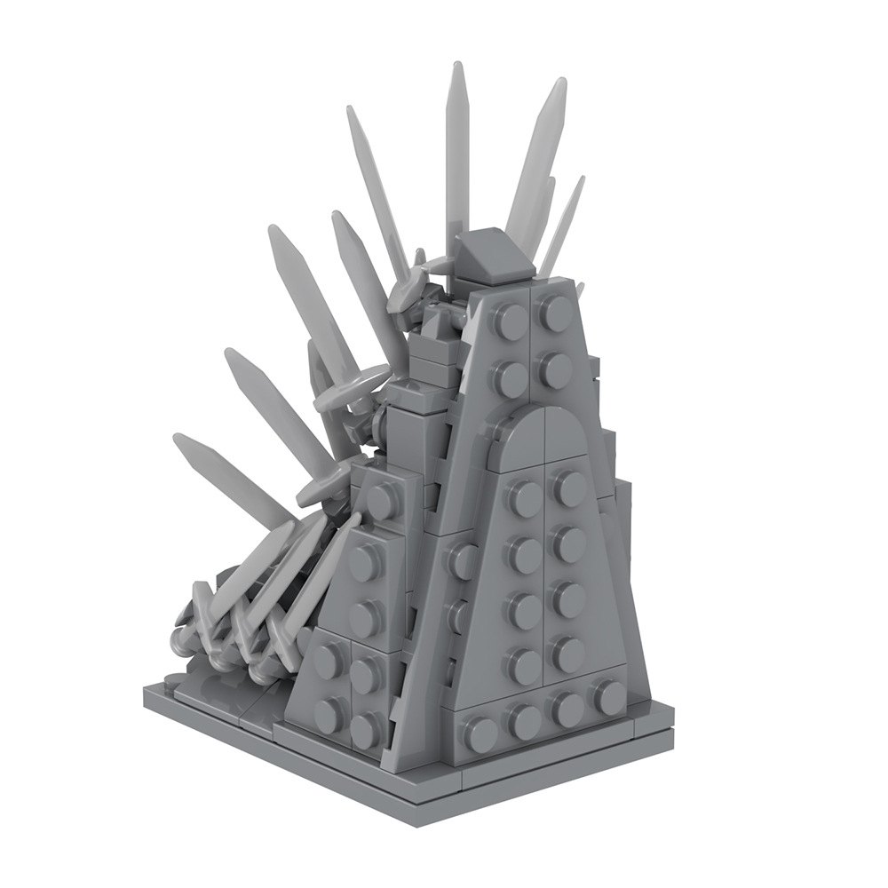MOC besi takhta kursi pedang n - Model Kit Iron Sickle ulasan dan harga