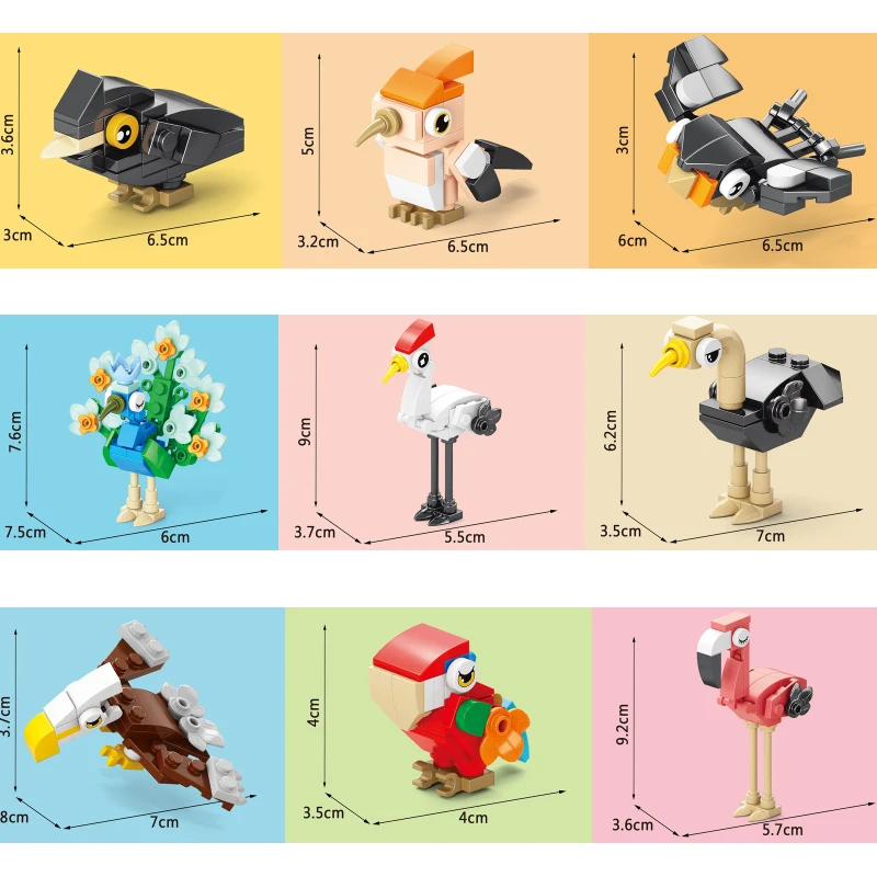 Batu Bata Hewan Burung Surga G - Model Kit Toy ulasan dan harga