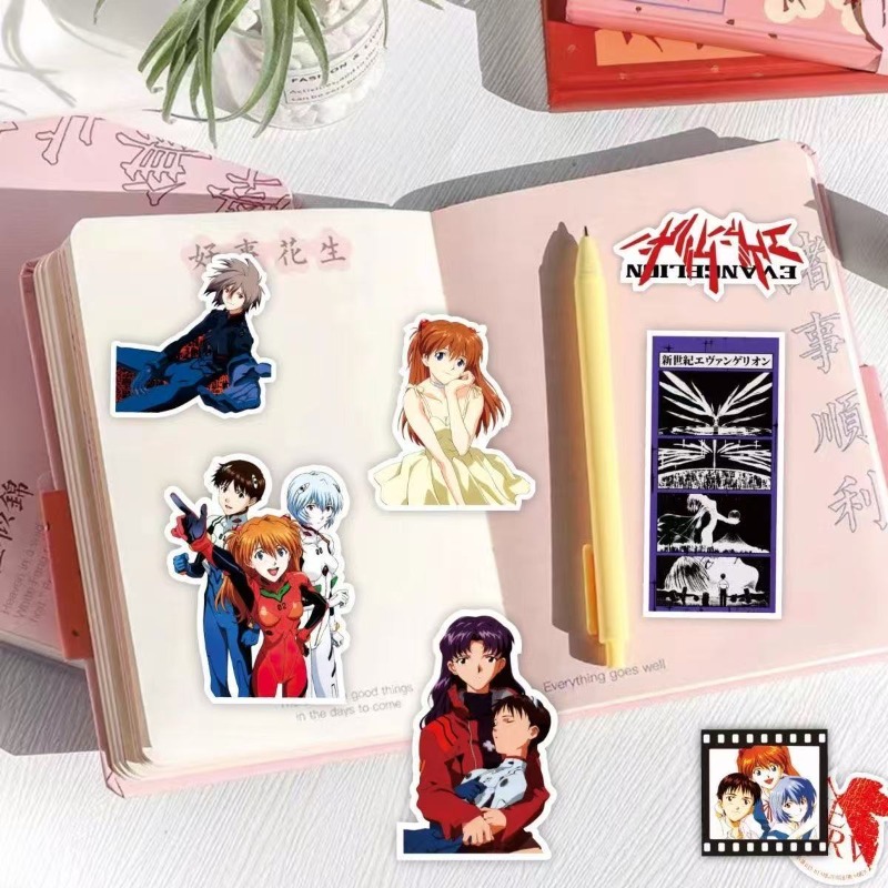 75 Buah Stiker Evangelion EVA  - Model Kit Aoshima ulasan dan harga