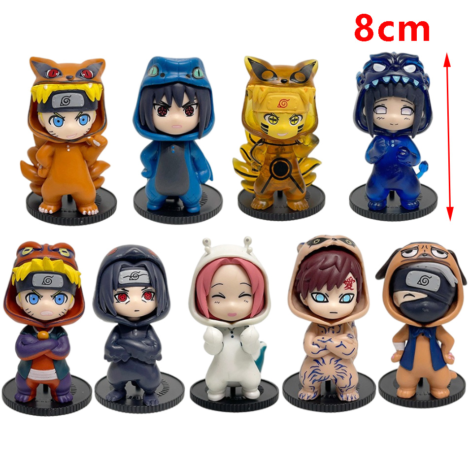 Anime 8cm Naruto 9pcs Set Rand - Model Kit Naruto ulasan dan harga